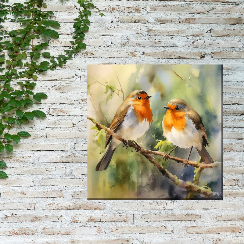 Art sur toile, "Feathered Friends"