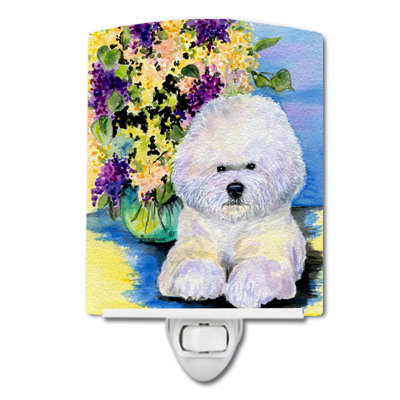 Bichon Frise Ceramic Night Light