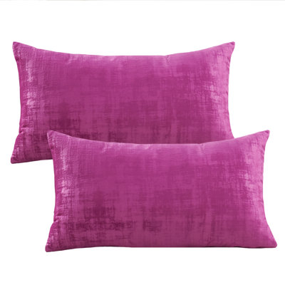 Textured Velvet Textured Rectangular Pillow Cover
