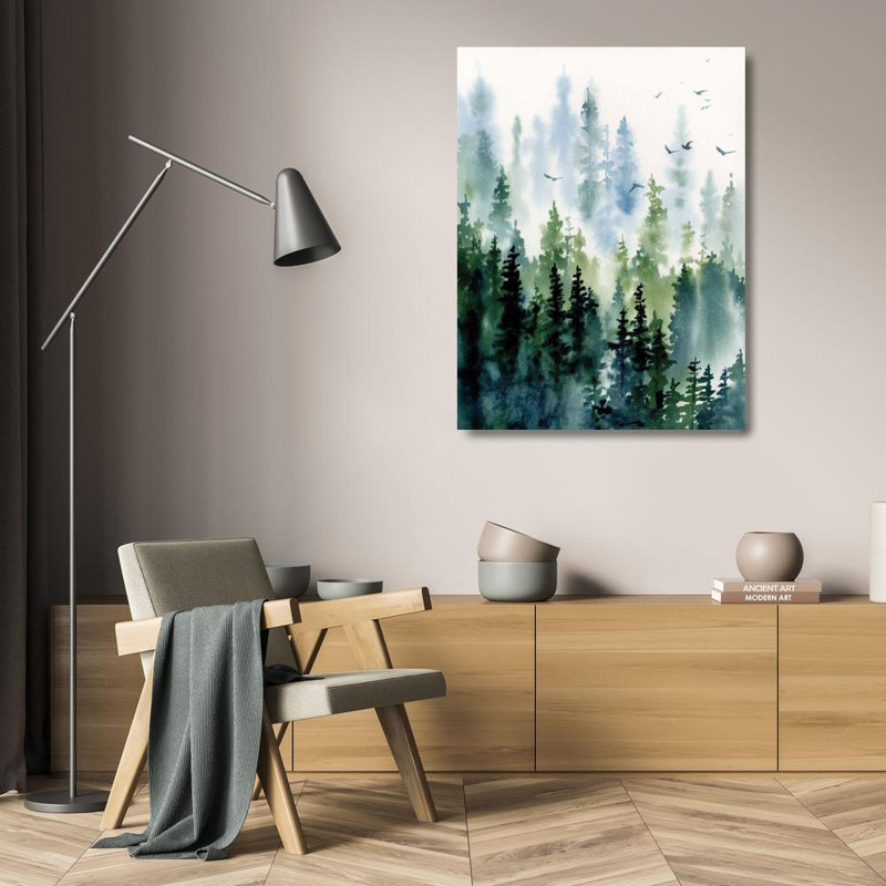 Toile tendue avec châssis Union Rustic Pete, Katrina, titre: Treeline, H 24 po x l 19 po