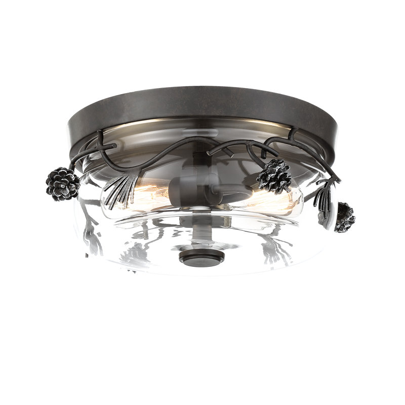 Fauzia Glass Flush Mount