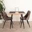 2 Maidste Velvet Upholstered Dining Chair with Black Metal Legs-1913738135