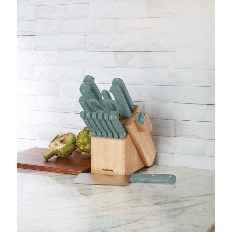 Farberware Edgekeeper Cutlery Set, Triple Rivet Trellis