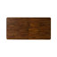 Table de salle à manger à rallonge en acacia 70 po / 86 po Peko, brun
