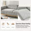 Andres Modern Curved 3 Seater Sofa with Deep Seat Comfort-126399526