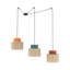 Luminaire suspendu naturel DUO en jute 3-97867725-97867724