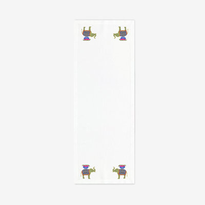 Arcadie Polyester Embroidered Oval