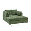 Chaise longue 54 po en chenille avec structure en bois massif-1749494493