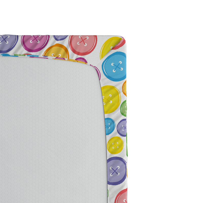 Microfiber Polka Dots Fitted Sheet, Full Fitted Sheet
