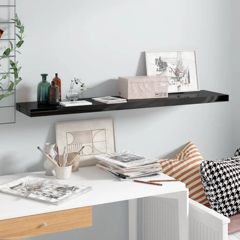 Artamas Floating Shelf, 3.8cm H x 23cm W x 40cm D, Oak