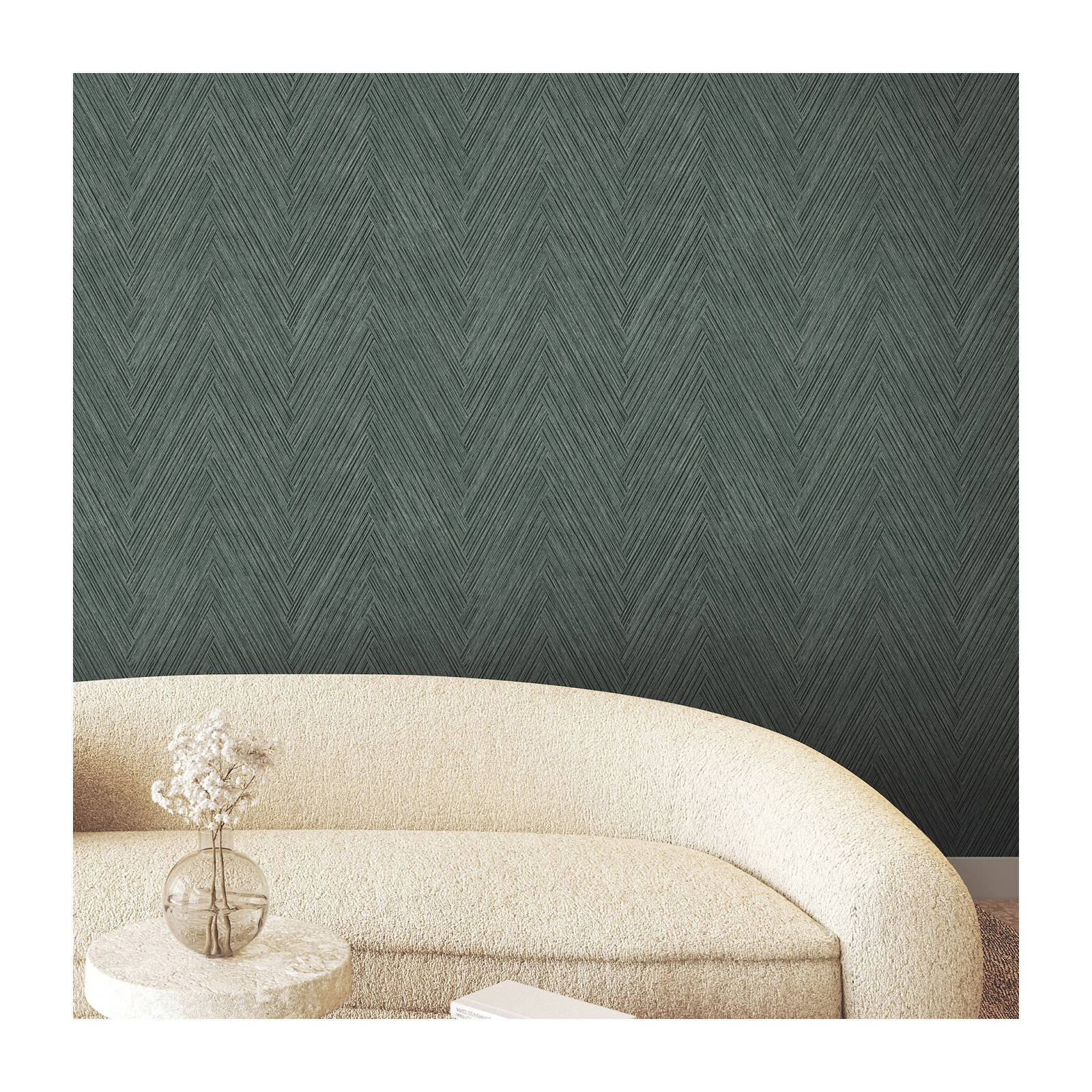 Jan Wallpaper, Bottle Green