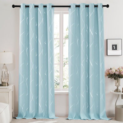 Kellda Thermal Room Darkening Polyester Curtain Panels