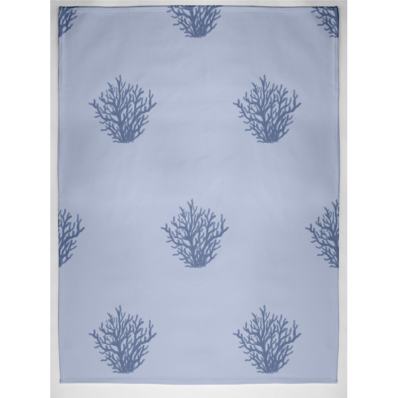 Hough Plain Weave / Muslin Throw Blanket, Blue