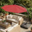 Parasol en porte-à-faux Ebonique 11 pi Deluxe avec base incluse-673890314