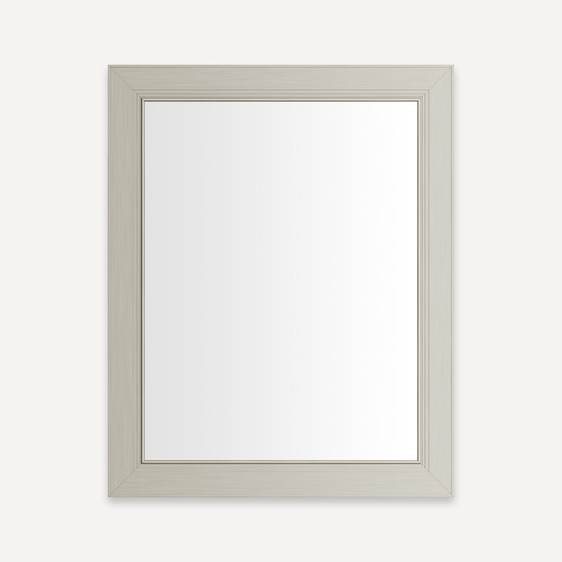 Miroir pleine grandeur avec cadre Merion, Nickel, H 39,5 po x l 23,13 po