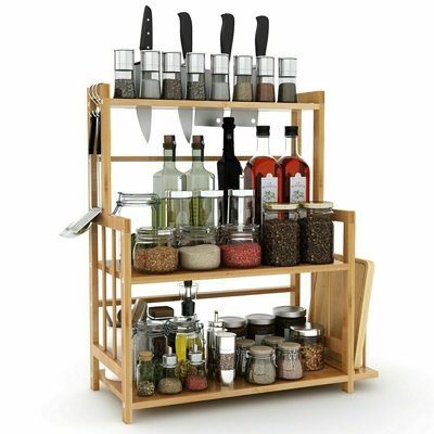 Cabinet System Bamboo Spice Rack