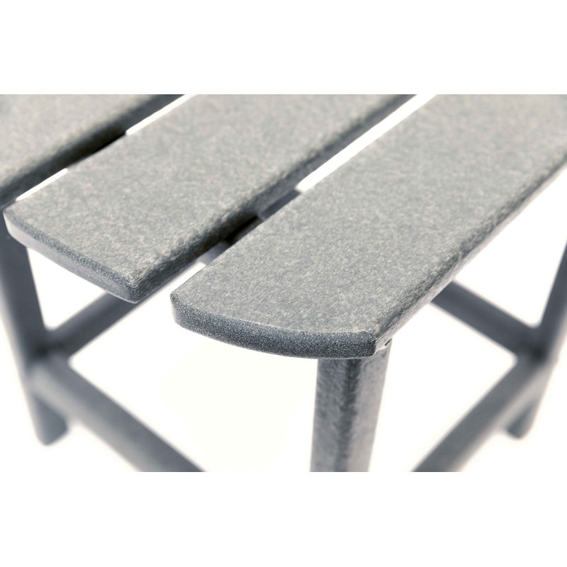 LuXeo Corona 18" HDPE  Side Table, Gray