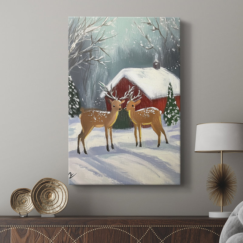 Art de Noël des Fêtes de Noël - galerie Cavas sur mesure, H 12 po x l 8 po