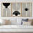 Mid-Century Modern Black And White Minimalist Abstract Home Decor Framed Wall Art Work Canvas Print-71202615-119018147