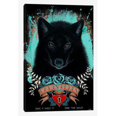 «Canis Lupus», peinture sur toile tendue