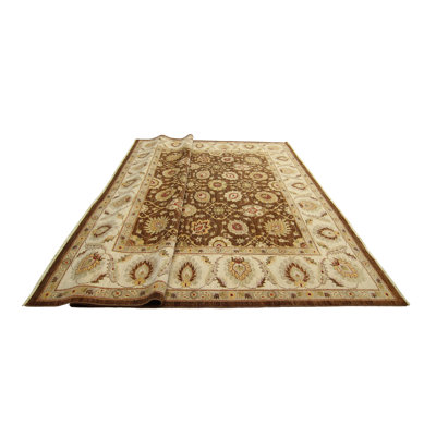 Acree One-of-a-Kind 9' X 11'9" Wool Area Rug in Brown