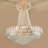 Ellisse 24" Crystal 8 - Light Dimmable Empire Chandelier