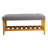 Warwickshire Wood Upholstered Storage Bench with Slatted Shelf-2028736825-2028736822