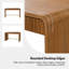 Bureau cannelé à 2 tiroirs l 49,5 po Kaybri-687094475