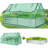Denishia Galvanized Metal Raised Garden Bed with Greenhouse Cover-611207997-649293975