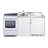 Summit Appliance All-In-One Combo Kitchens 5.1 Cubic Feet Kitchenette Mini Fridge with Freezer