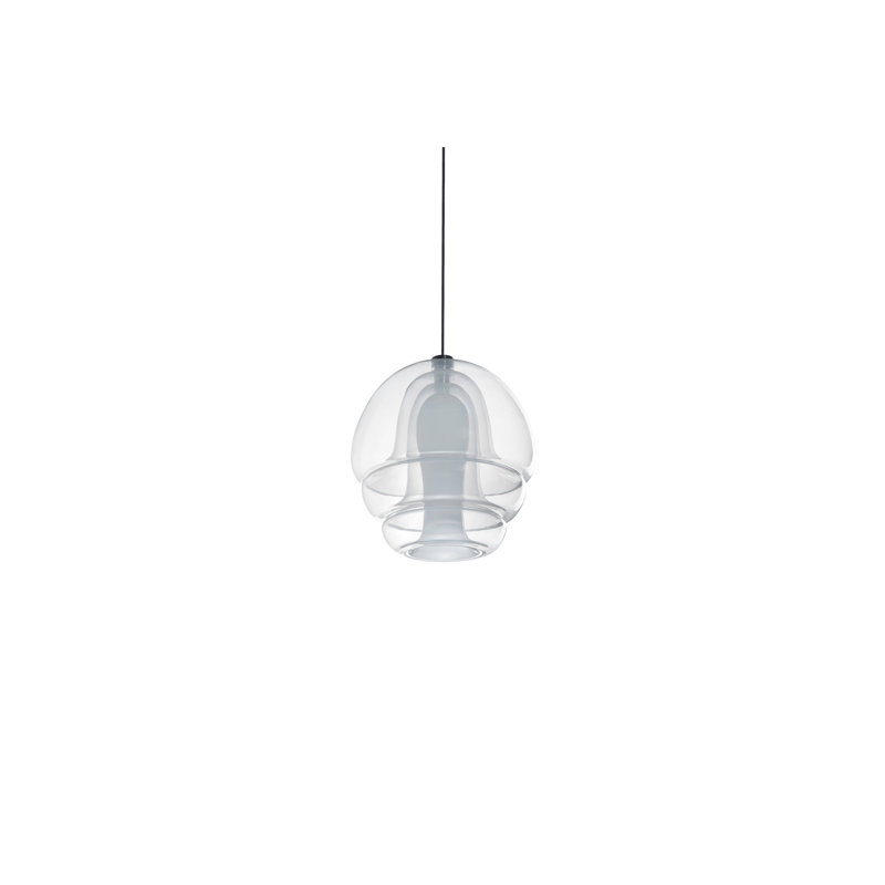 1 - Light LED Pendant, 13.78" H x 12.2" W x 12.2" D