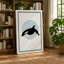 Orca Profile Minimalist - Wrapped Canvas-1599903326-1599903327