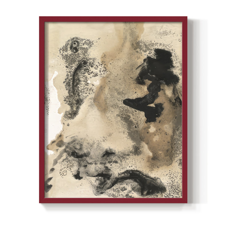 «I See Them I», reproduction encadrée - bois massif, H 21 po x l 17 po, Rouge