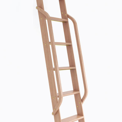 Échelle pour bibliothèque en bois de cerisier (sans échelle)
