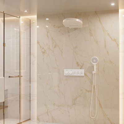 Système de douche thermostatique complet avec valve brute