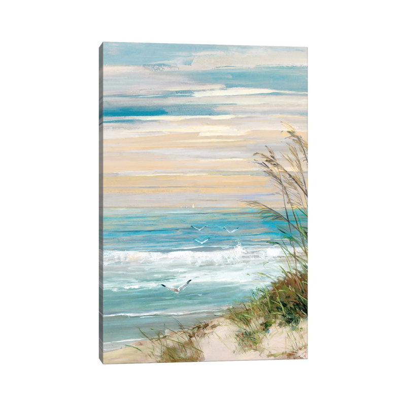 Beach At Dusk - Wrapped Canvas Painting, 66.04 cm H x 45.72 cm W x 1.91 cm D