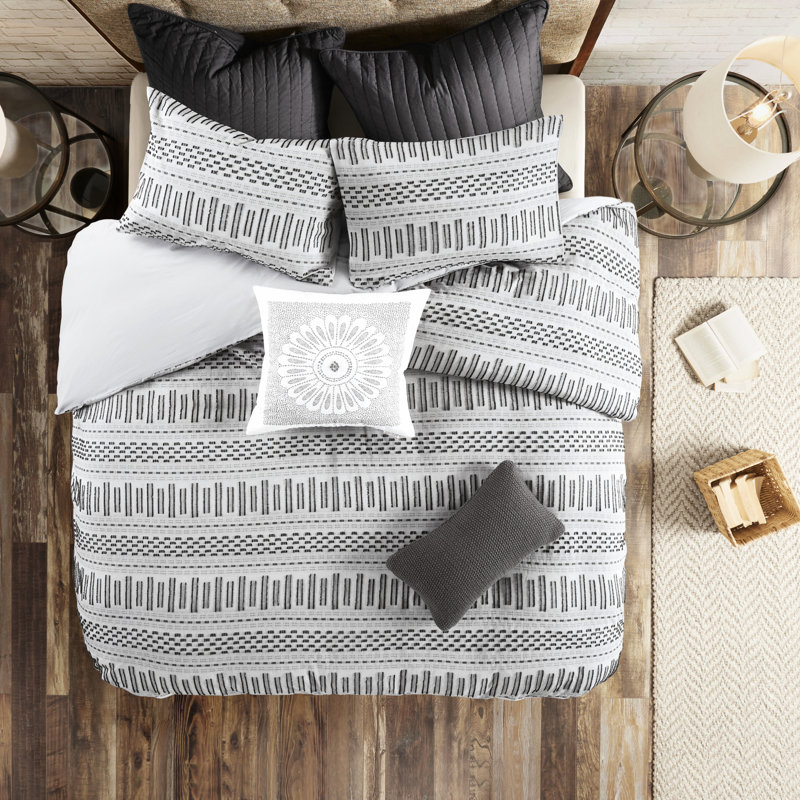 Housse de couette en coton multicolore