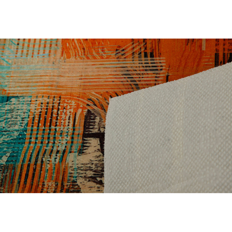 Premium Woven Carpet, 2.6 x 4.0 Feet | 100% Polyester, Antibacterial, Non-Slip Underside | 3D Digital Printing, Machine Washable, Pile Height: 0.04 in | Ideal for Living Room, Bedroom, and Home Decor