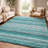Premium Machine Washable Dream Shag ADS535 Striped Rug-2083138283-2083138278