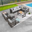 Chaise longue de patio avec coussins Avebury