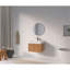Meuble-lavabo mural de 24 po avec lavabo, armoire de salle de bain flottante murale avec contreplaqué intégré
