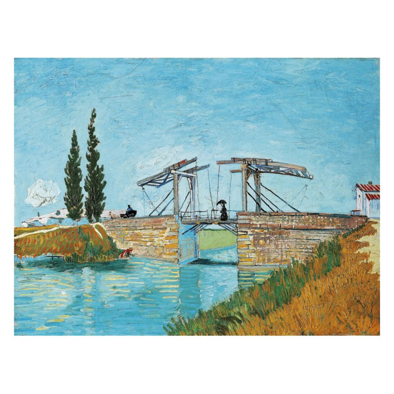 Le pont Langlois à Arles par Vincent van Gogh - Estampe numérique, H 22 po x l 28 po