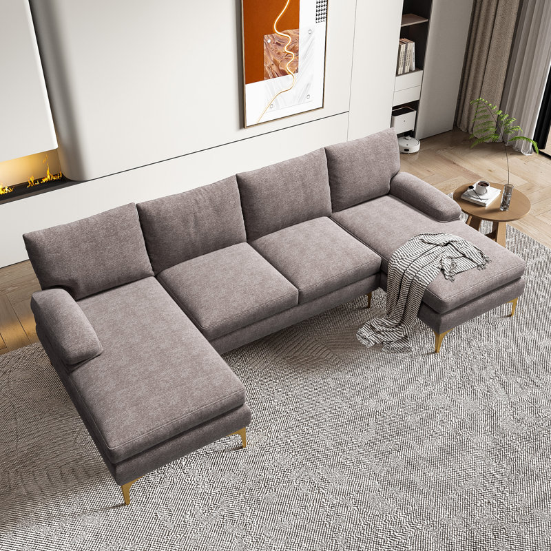 Canapé modulaire COOLMORE, Gris chenille