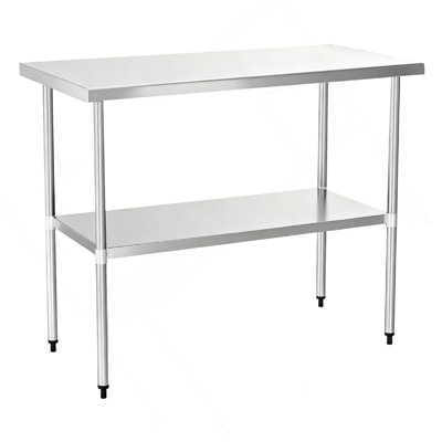 18" X 24" 18-Gauge Stainless Steel Commercial Work Table