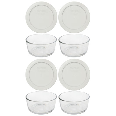 Bols en verre Pyrex 7200 et couvercles assortis 7200 PC