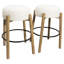 Tabouret Natalia en tissu bouclé-30128898-1156079