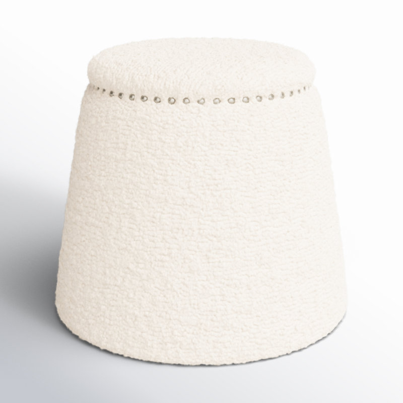 Eetu Upholstered Ottoman, Ivory