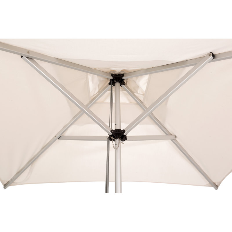 Mistral Square Market Umbrella, CBS + 2" Galvanized Tube, Canvas Canvas Sunbrella® Canvas, 8'3"