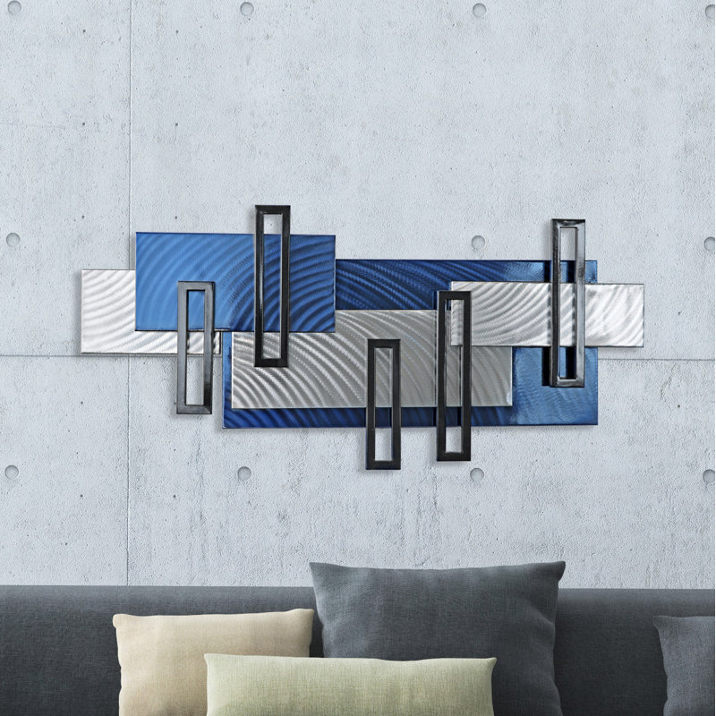 Handmade Modern Abstract Wall Decor on Metal