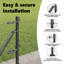 Vidaxl Hexagon Fence Grey Steel-114622045